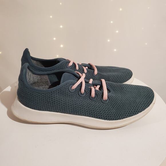Allbirds Womens Treerunners Lace Up Sneakers Size 9 Blue Shoes Active Running - Picture 3 of 10